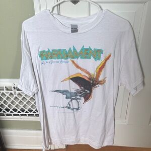 Gildan White Tee with Vibrant Graphic